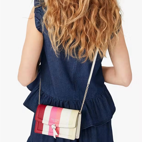 BNWT Kate Spade Knott Stripe Crossbody Bag - Picture 4 of 4